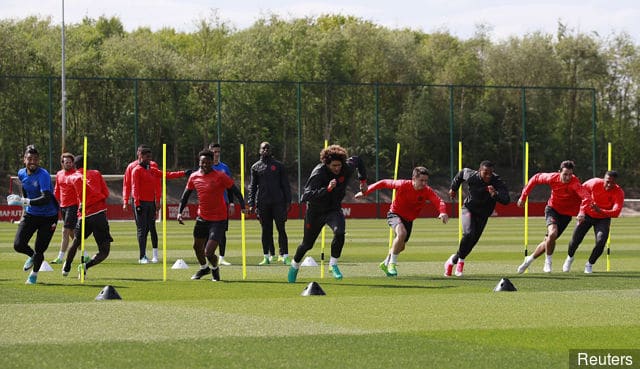 Matty Willock training with first team