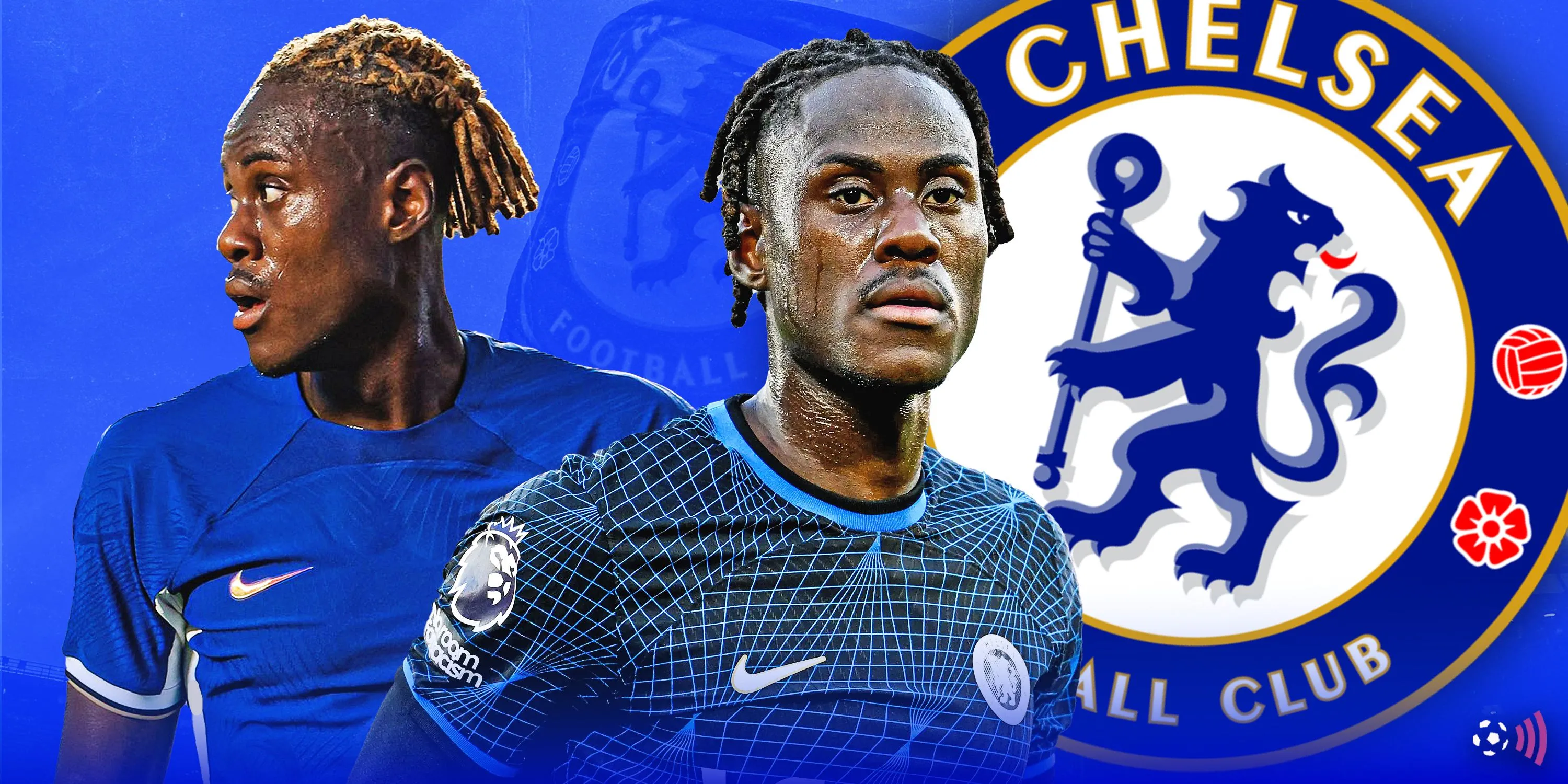 Hình ảnh cận cảnh Trevoh Chalobah của Chelsea, cầu thủ đối mặt với tương lai bất định