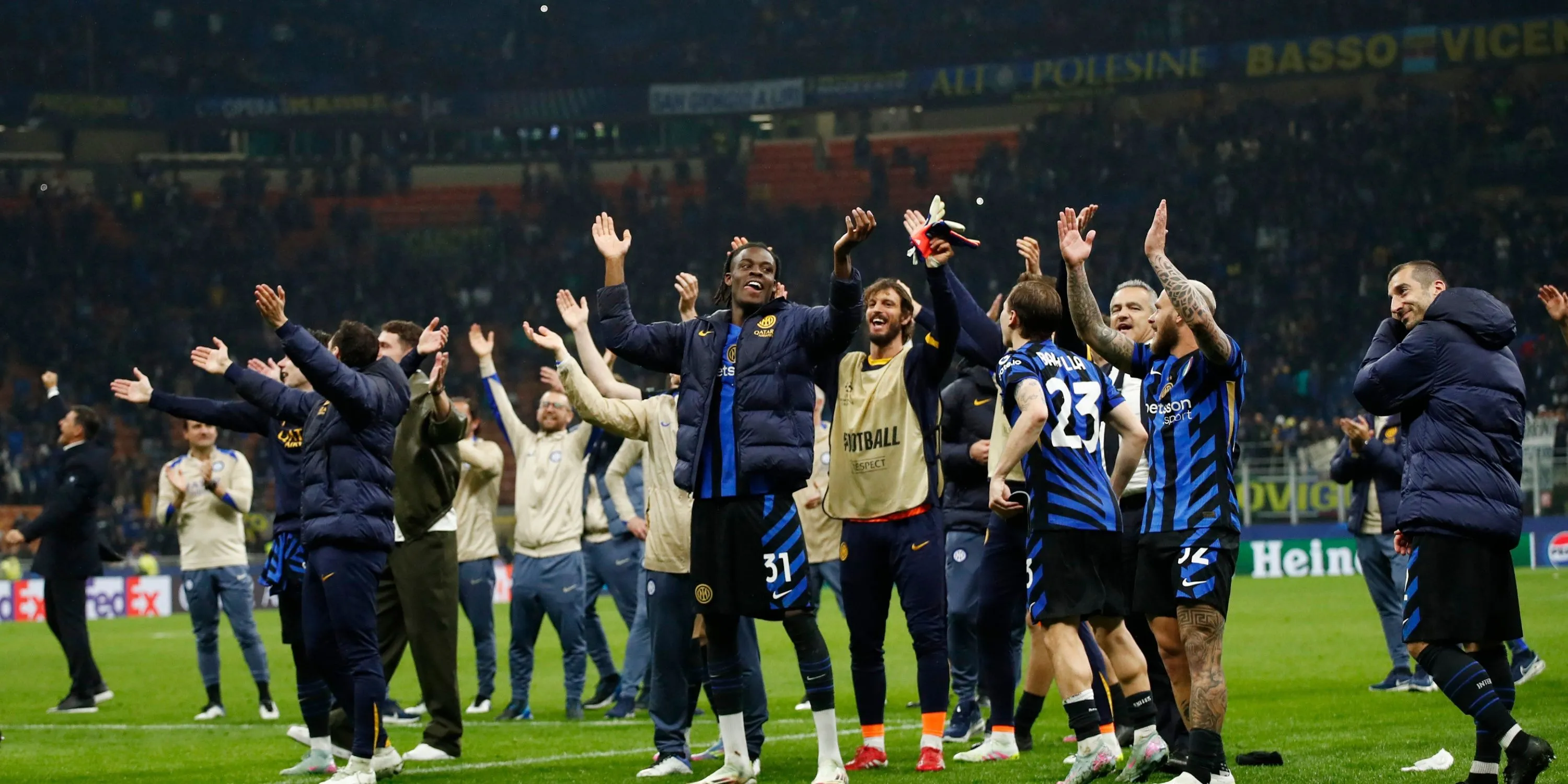 Yann Bisseck, trung vệ Inter Milan, một trong những cầu thủ thi đấu nổi bật tại Champions League.