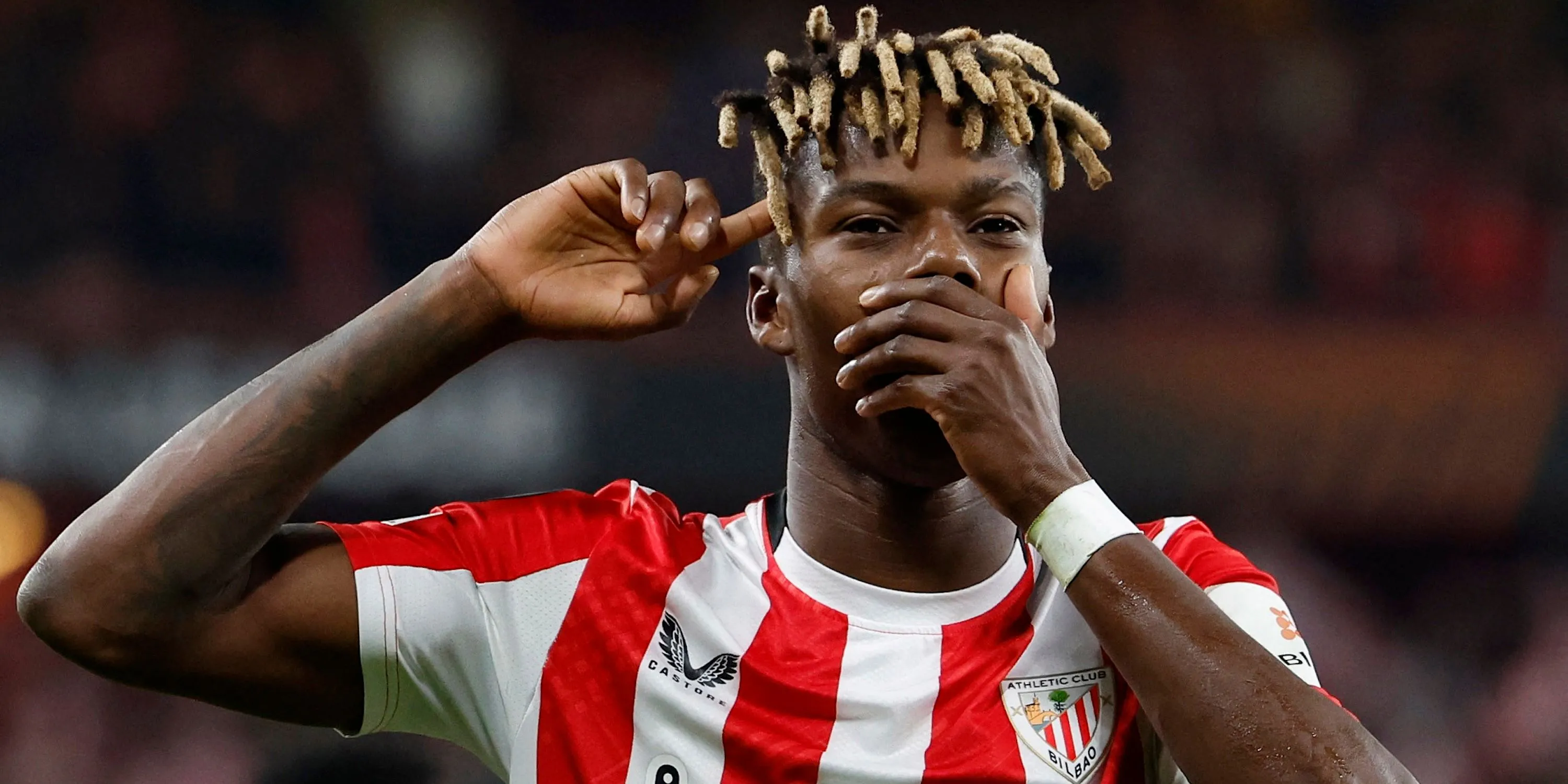 Nico Williams ăn mừng bàn thắng cho Athletic Club tại La Liga