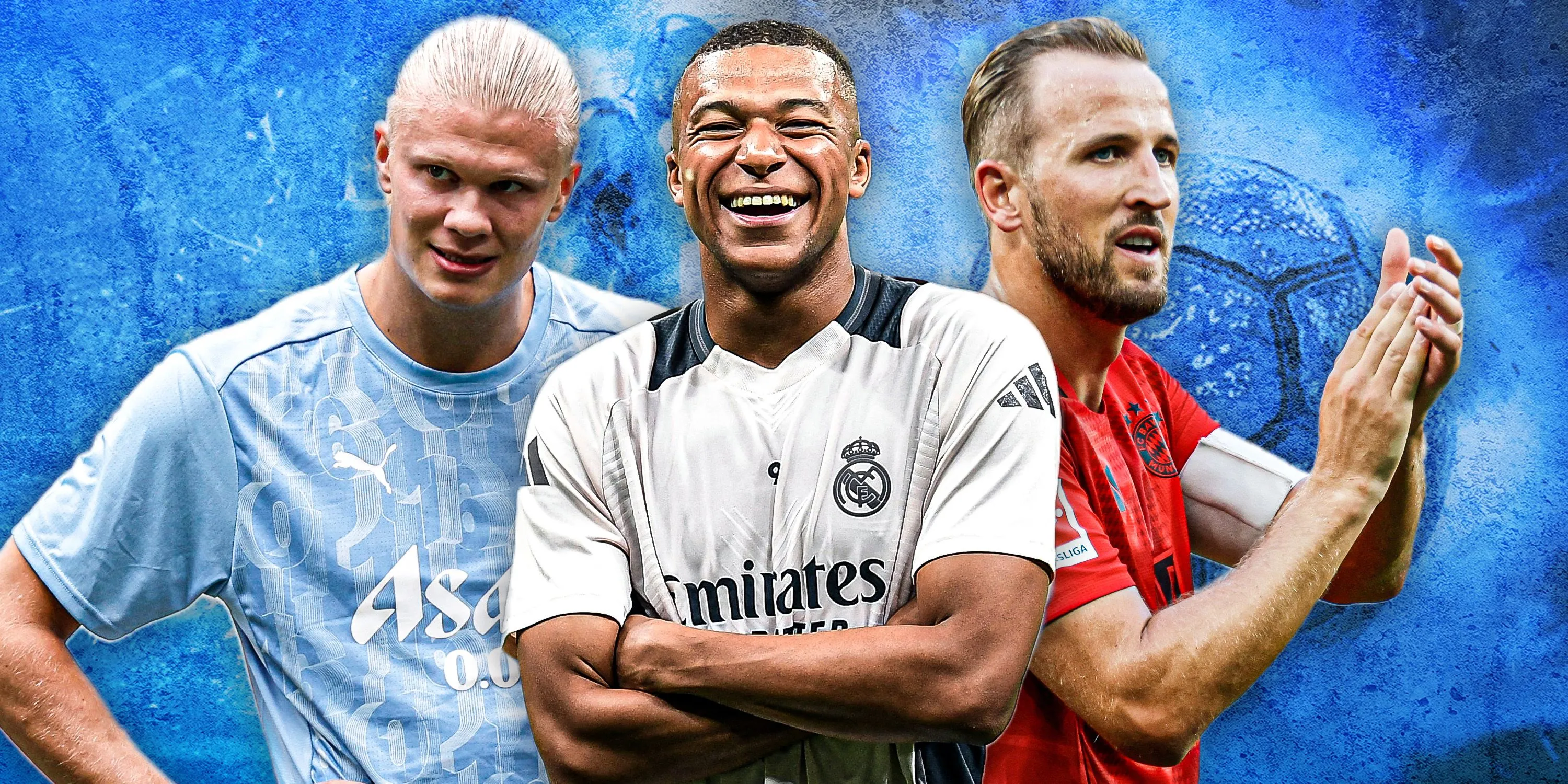 Erling Haaland, Kylian Mbappe và Harry Kane - top tiền đạo hàng đầu thế giới