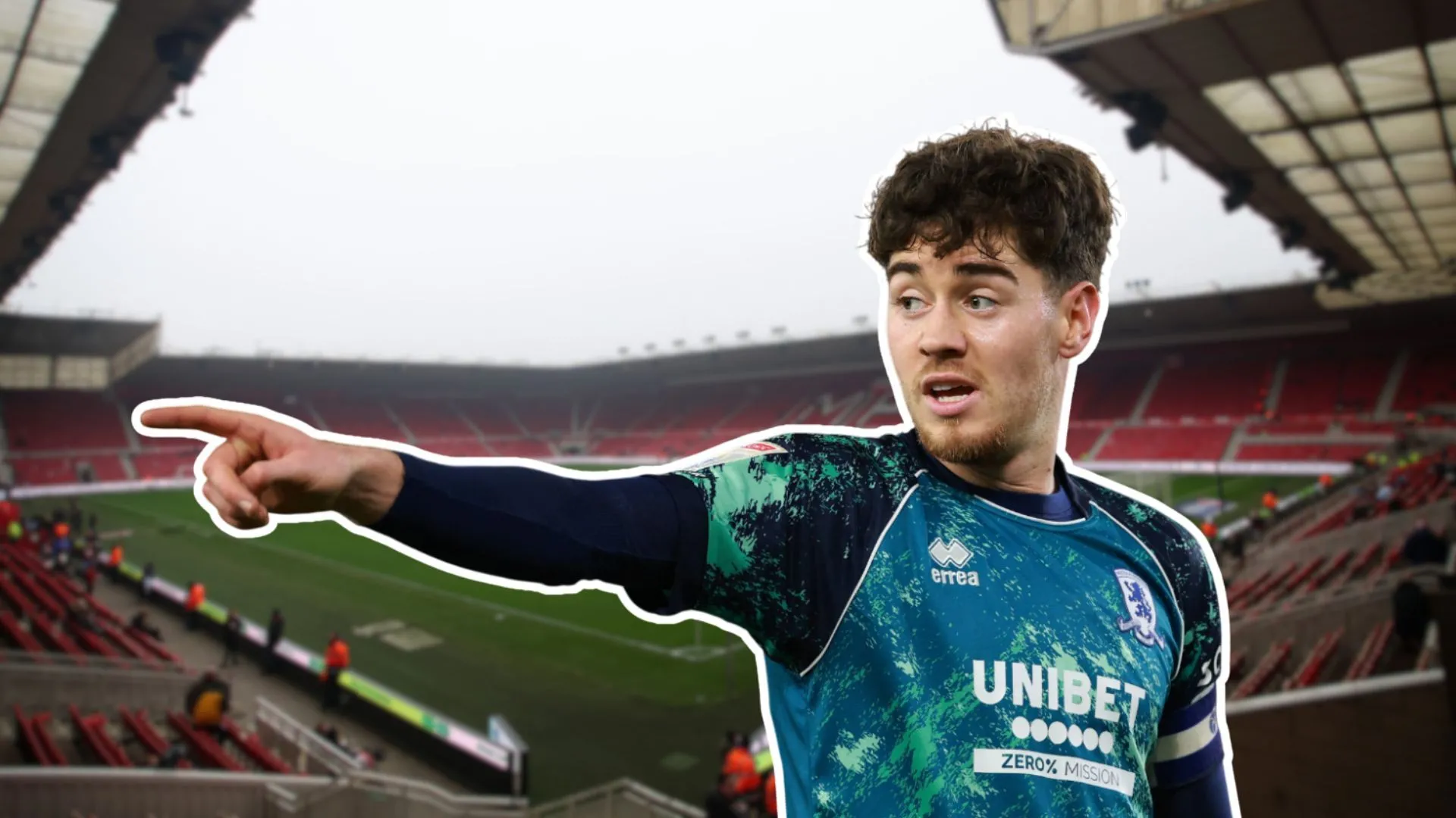 Tiền vệ Hayden Hackney của Middlesbrough trên sân Riverside