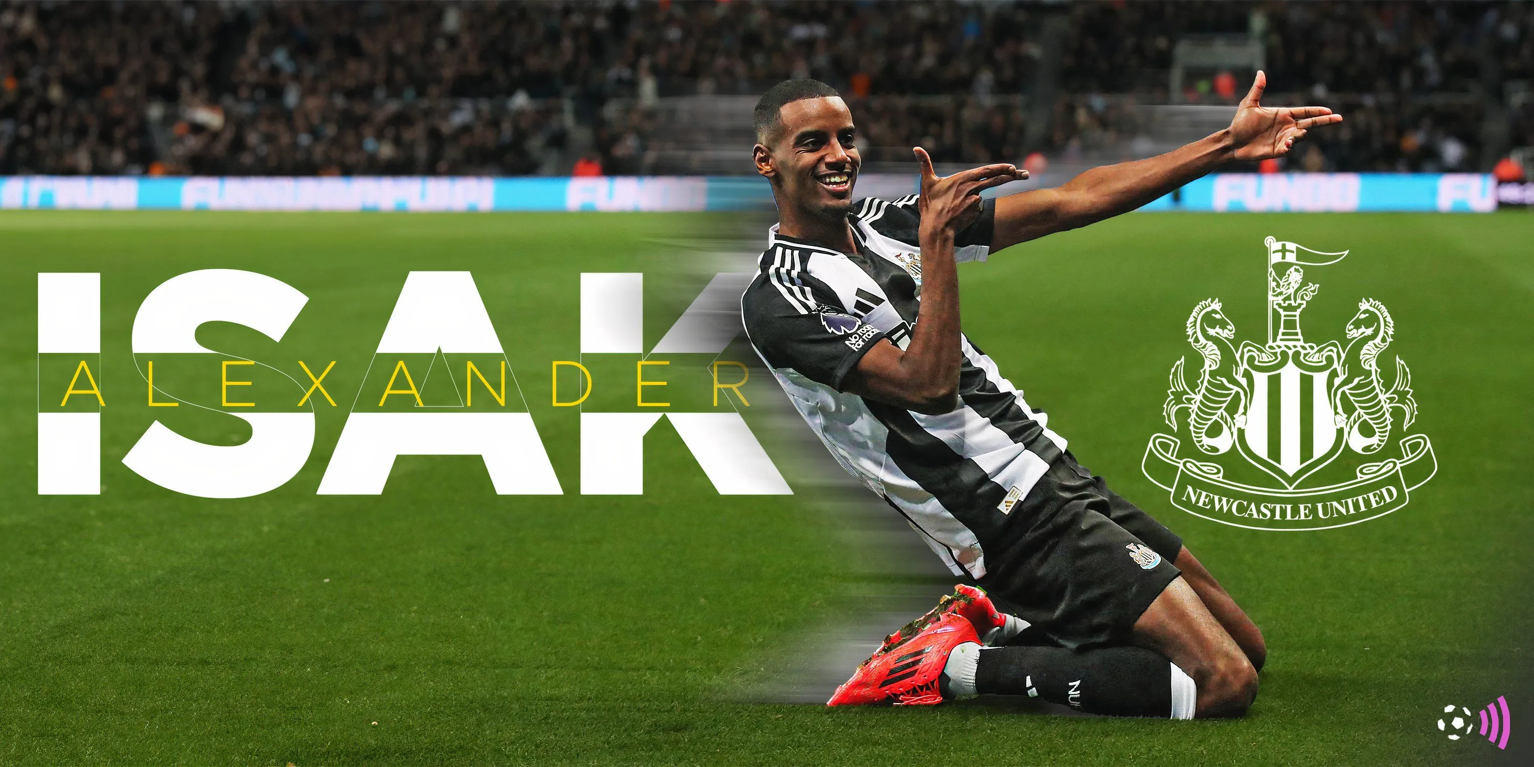 Tiền đạo Alexander Isak trong màu áo Newcastle United thi đấu tại Premier League.
